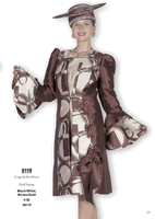Champagne Italy <br> (Fall/Winter 2025) <br> CH6119-Br <br> <br> Brown/Gold <br> 8 10 12 14 16 18 20 22 24 26<BR><BR>Long Jacket/Dress<BR>Twill Satine Champagne Italy <br> (Fall/Winter 2025) <br> CH6119-Br <br> <br> Brown/Gold <br> 8 10 12 14 16 18 20 22 24 26<BR><BR>Long Jacket/Dress<BR>Twill Satine