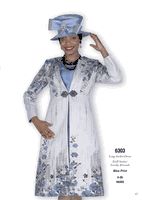 Champagne Italy <br> (Fall/Winter 2025) <br> CH6303 <br> <br> Blue-Print <br> 8 10 12 14 16 18 20 22 24 26<BR><BR>Long Jacket/Dress<BR>Twill Satine/Novelty Brocade Champagne Italy <br> (Fall/Winter 2025) <br> CH6303 <br> <br> Blue-Print <br> 8 10 12 14 16 18 20 22 24 26<BR><BR>Long Jacket/Dress<BR>Twill Satine/Novelty Brocade