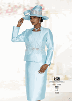 Champagne Italy <br> (Spring/Summer 2026) <br> CH6406 <br> <br> Mint  <br>  Pink <br> 8 10 12 14 16 18 20 22 24 26<BR><BR>Jacket/Skirt/Camisole<BR>Twill Satine