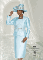 Champagne Italy <br> (Fall/Winter 2026) <br> CH6406 <br> <br> Mint  <br>  Pink <br> 8 10 12 14 16 18 20 22 24 26<BR><BR>Jacket/Skirt/Camisole<BR>Twill Satine