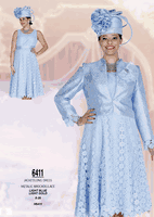 Champagne Italy <br> (Spring/Summer 2026) <br> CH6411 <br> <br> Light-Blue  <br>  Light-Gold <br> 8 10 12 14 16 18 20 22 24 26<BR><BR>Jacket/Dress<BR>Metallic Brocade/Lace
