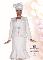 Champagne Italy <br> (Spring/Summer 2026) <br> CH6415 <br> <br> Metallic-Champagne <br> 8 10 12 14 16 18 20 22 24 26<BR><BR>Jacket/Skirt/Camisole<BR>Metallic Brocade