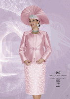 Champagne Italy <br> (Fall/Winter 2026) <br> CH6417 <br> <br> Mint  <br>  Pink <br> 8 10 12 14 16 18 20 22 24 26<BR><BR>Jacket/Skirt/Camisole<BR>Twill Satine/Lace