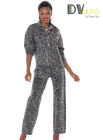 D.V. Jeans <br> (Spring 2026) <br> DV8504 <br> <br> CAMO <br> L XL 1X<BR><BR>2pc. Jacket & Pant Set