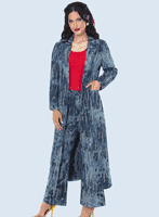 D.V. Jeans <br> (Fall 2025) <br> DV8507-J <br> <br> BLUES <br> S M L XL 1X 2X<BR><BR>Duster