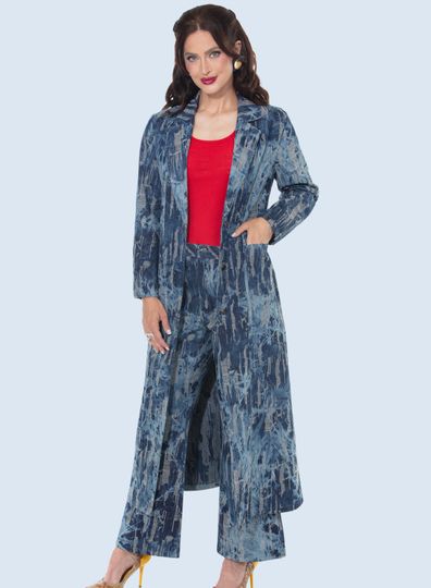 D.V. Jeans <br> (Fall 2025) <br> DV8507-J <br> <br> BLUES <br> S M L XL 1X 2X<BR><BR>Duster