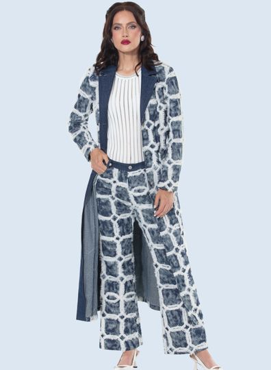 D.V. Jeans <br> (Fall 2025) <br> DV8509-J <br> <br> DARK-BLUE <br> S M L XL 1X 2X<BR><BR>Duster