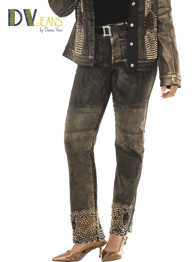 D.V. Jeans <br> (Fall 2026) <br> DV8521-P <br> <br> GOLD <br> S M L XL 1X 2X<BR><BR>Denim Pant