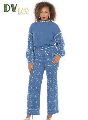 D.V. Jeans <br> (Fall 2026) <br> DV8522-J <br> <br> BLUE <br> S M L XL 1X 2X<BR><BR>Denim Top