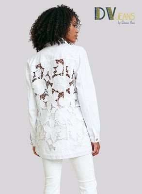 D.V. Jeans <br> (Spring 2026) <br> DV8515-WH <br> <br> WHITE <br> S M L XL 1x 2x<BR><BR>2pc. Jacket & Pant Set