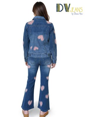 D.V. Jeans <br> (Spring 2026) <br> DV8520 <br> <br> BLUE <br> S M L XL 1x 2x<BR><BR>2pc. Jacket & Pant Set