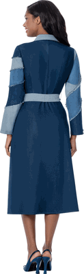 Devine Sport <br> (Fall 2026) <br> DS800301 <br> <br> Blue <br> 8 10 12 14 16 18 20 22 24<br><br>Soft Denim <br>1 Piece Dress