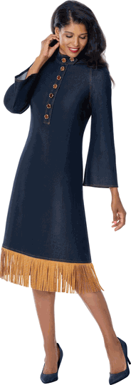 Devine Sport <br> (Fall 2026) <br> DS800401 <br> <br> Blue <br> 8 10 12 14 16 18 20 22 24<br><br>Soft Denim <br>1 Piece Dress