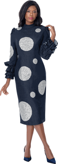 Devine Sport <br> (Fall 2026) <br> DS800421 <br> <br> Navy <br> 8 10 12 14 16 18 20 22 24<br><br>Soft Denim <br>1 Piece Dress