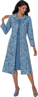 Devine Sport <br> (Fall 2026) <br> DS800392 <br> <br> Blue <br> 8 10 12 14 16 18 20 22 24<br><br>Soft Denim <br>2 Piece Jacket Dress