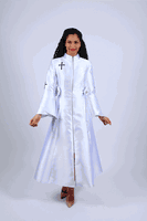 Diana Collection <br> (Spring/Summer 2026) <br> D8620 <br><br>Black  <br>   Purple  <br>   White <br> 8 10 12 14 16 18 20 22 24<br><br>Silk Twill<br>1 pc Robe