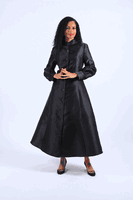 Diana Collection <br> (Spring/Summer 2026) <br> D8637 <br><br>Black  <br>   White <br> 8 10 12 14 16 18 20 22 24<br><br>Silk Twill<br>1 pc Robe