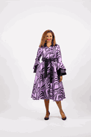 Diana Collection <br> (Fall/Holiday 2025) <br> D8973-PU <br><br>PURPLE <br> 8 10 12 14 16 18 20 22 24<br><br>PRINT<br>1 Piece Dress