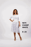 Diana Collection <br> (Fall/Holiday 2025) <br> D9079 <br><br>CHAMPAGNE  <br>  WHITE <br> 8 10 12 14 16 18 20 22 24<br><br>LACE<br>1 Piece Dress