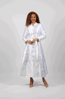 Diana Collection <br> (Spring/Summer 2026) <br> D8890 <br><br>Black  <br>   White <br> 8 10 12 14 16 18 20 22 24<br><br>Silk Twill<br>1 pc Robe