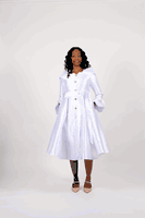 Diana Collection <br> (Spring/Summer 2026) <br> D8948 <br><br>White <br> 8 10 12 14 16 18 20 22 24<br><br>Silk Twill<br>1 pc Dress