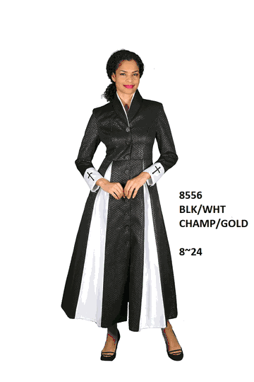 Diana Collection <br> (Spring/Summer 2026) <br> D8556 <br><br>Black/White  <br>   Champagne/Gold <br> 8 10 12 14 16 18 20 22 24<br><br>Brocade<br>1 pc Robe