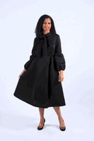 Diana Collection <br> (Spring/Summer 2026) <br> D8653 <br><br>Black  <br>   White <br> 8 10 12 14 16 18 20 22 24<br><br>Scuba<br>1 pc Dress