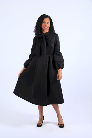 Diana Collection <br> (Spring/Summer 2026) <br> D8653 <br><br>Black  <br>   White <br> 8 10 12 14 16 18 20 22 24<br><br>Scuba<br>1 pc Dress