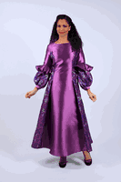 Diana Collection <br> (Spring/Summer 2026) <br> D8664 <br><br>Black/Silver  <br>   Purple <br> 8 10 12 14 16 18 20 22 24<br><br>Silk Twill<br>1 pc Dress