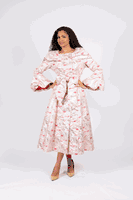 Diana Collection <br> (Spring/Summer 2026) <br> D8687 <br><br>Blue  <br>   Pink <br> 8 10 12 14 16 18 20 22 24<br><br>Brocade<br>1 pc Dress