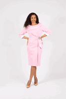 Diana Collection <br> (Spring/Summer 2026) <br> D8725 <br><br>Black  <br>   Pink  <br>   Red  <br>   Royal <br> 8 10 12 14 16 18 20 22 24<br><br>Scuba<br>1 pc Dress