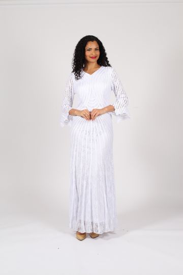 Diana Collection <br> (Spring/Summer 2026) <br> D8742 <br><br>Black  <br>   Purple  <br>   White <br> 8 10 12 14 16 18 20 22 24<br><br>Lace<br>1 pc Dress