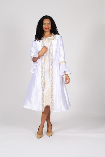 Diana Collection <br> (Spring/Summer 2026) <br> D8791 <br><br>White/White <br> 8 10 12 14 16 18 20 22 24<br><br>Lace<br>2 pc Dress