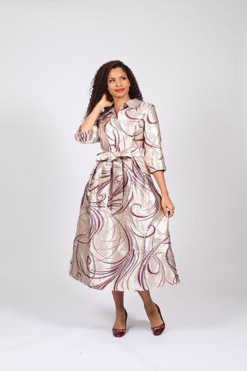 Diana Collection <br> (Spring/Summer 2026) <br> D8831 <br><br>Champagne/Black  <br>  Champagne/Coral  <br>  Champagne/Turquoise <br> 8 10 12 14 16 18 20 22 24<br><br>Brocade<br>1 pc Dress