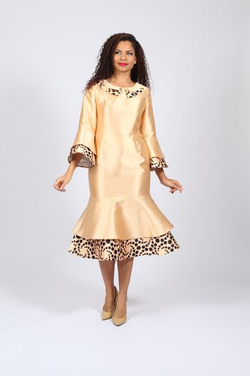 Diana Collection <br> (Spring/Summer 2026) <br> D8881 <br><br>Gold <br> 8 10 12 14 16 18 20 22 24<br><br>Silk Twill<br>1 pc Dress