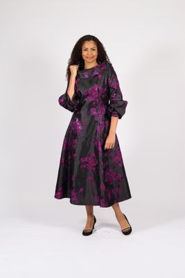 Diana Collection <br> (Spring/Summer 2026) <br> D8700 <br><br>Champagne  <br>   Silver  <br>   Blue <br> 8 10 12 14 16 18 20 22 24<br><br>Brocade<br>1 pc Dress