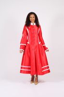 Diana Collection <br> (Spring/Summer 2026) <br> D8708 <br><br>Black/White  <br>  White/Black  <br>  Red/White  <br>  Royal/White <br> 8 10 12 14 16 18 20 22 24<br><br>Silk Twill<br>1 pc Robe