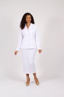 Diana Collection <br> (Spring/Summer 2026) <br> D8748 <br><br>Black  <br>   White <br> 8 10 12 14 16 18 20 22 24<br><br>T crepe<br>2 pc Suit