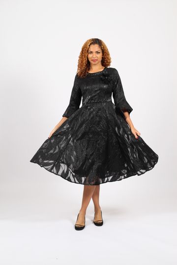 Diana Collection <br> (Spring/Summer 2026) <br> D8984 <br><br>Black  <br>   Pink <br> 8 10 12 14 16 18 20 22 24<br><br>Organza<br>1 pc Dress