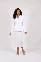 Diana Collection <br> (Spring/Summer 2026) <br> D8748 <br><br>Black  <br>   White <br> 8 10 12 14 16 18 20 22 24<br><br>T crepe<br>2 pc Suit