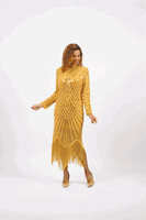 Diana Collection <br> (Spring/Summer 2026) <br> D9066 <br><br>Gold <br> 8 10 12 14 16 18 20 22 24<br><br>Sequins<br>1 pc Dress