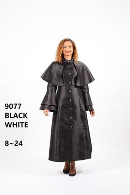 Diana Collection <br> (Fall/Holiday 2025) <br> D9077-WH <br><br>WHITE <br> 8 10 12 14 16 18 20 22 24<br><br>SILKY TWILL<br>1 Piece Robe