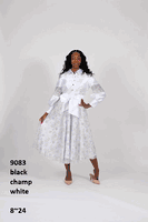 Diana Collection <br> (Spring/Summer 2026) <br> D9083-WH <br><br>White <br> 8 10 12 14 16 18 20 22 24<br><br>Lace<br>1 pc Dress