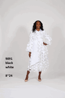 Diana Collection <br> (Spring/Summer 2026) <br> D9091 <br><br>Black  <br>   White <br> 8 10 12 14 16 18 20 22 24<br><br>Lace<br>1 pc Dress