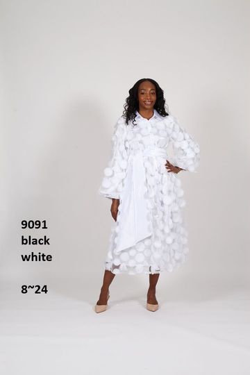 Diana Collection <br> (Spring/Summer 2026) <br> D9091 <br><br>Black  <br>   White <br> 8 10 12 14 16 18 20 22 24<br><br>Lace<br>1 pc Dress