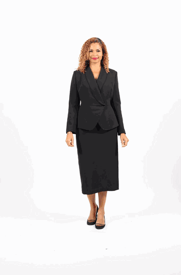 Diana Collection <br> (Spring/Summer 2026) <br> D9093 <br><br>Black  <br>   White <br> 8 10 12 14 16 18 20 22 24<br><br>T crepe<br>2 pc Suit