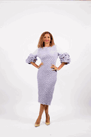 Diana Collection <br> (Spring/Summer 2026) <br> D9101 <br><br>Lilac  <br>   White <br> 8 10 12 14 16 18 20 22 24<br><br>Polyester<br>1 pc Dress