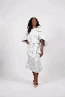 Diana Collection <br> (Spring/Summer 2026) <br> D9108 <br><br>Silver <br> 8 10 12 14 16 18 20 22 24<br><br>Brocade<br>1 pc Dress