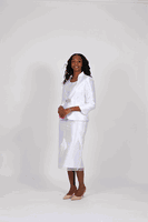 Diana Collection <br> (Spring/Summer 2026) <br> D9109 <br><br>Black  <br>   White <br> 8 10 12 14 16 18 20 22 24<br><br>Lace<br>3 pc Suit