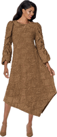 Divine Casuals <br> (Fall 2026) <br> DC2001 <br> <br> Brown <br> S M L XL 1x 2x 3x<br><br>1 Piece Dress